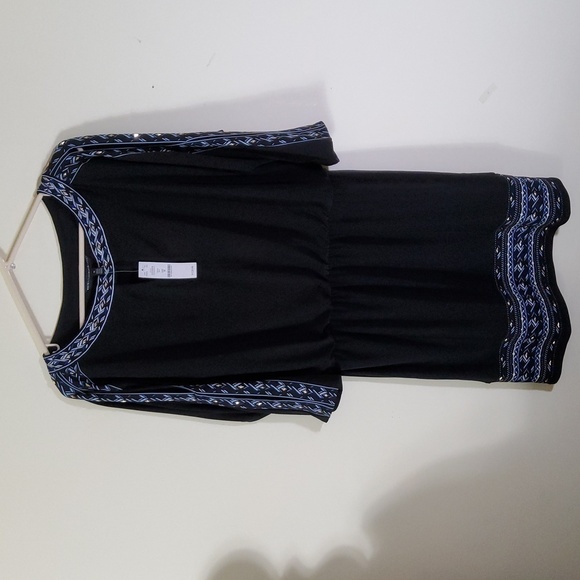 White House Black Market Dresses & Skirts - White House Black MarketBlack Dress With slit sleeves Size M